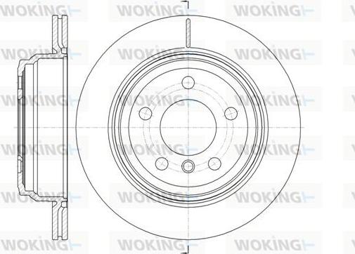 Woking D61453.10 - Спирачен диск vvparts.bg