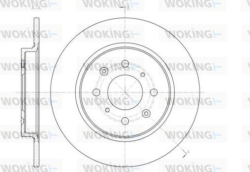 Woking D61461.00 - Спирачен диск vvparts.bg