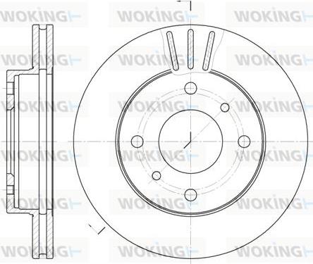 Woking D6146.10 - Спирачен диск vvparts.bg