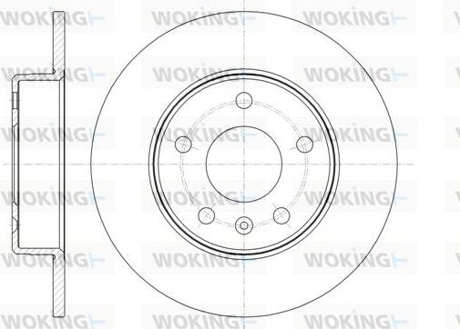 Woking D61468.00 - Спирачен диск vvparts.bg