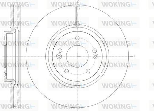 Woking D61462.10 - Спирачен диск vvparts.bg