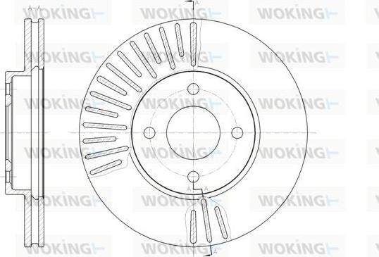 Woking D61467.10 - Спирачен диск vvparts.bg