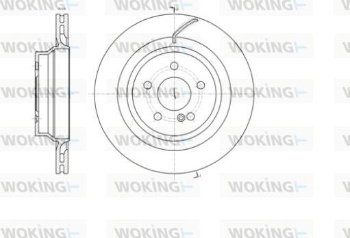 Woking D61404.10 - Спирачен диск vvparts.bg