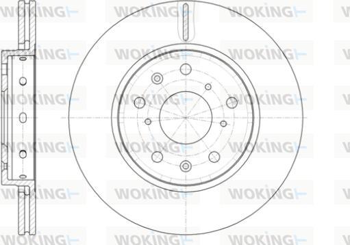 Woking D61417.10 - Спирачен диск vvparts.bg