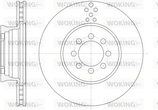Woking D61489.10 - Спирачен диск vvparts.bg