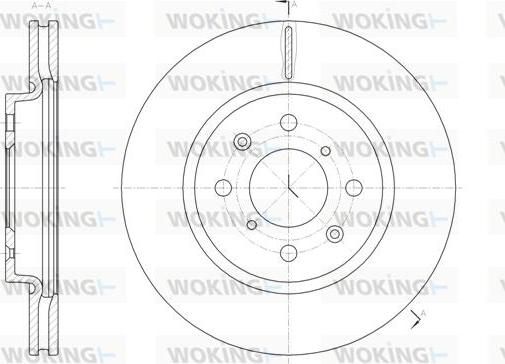 Woking D61481.10 - Спирачен диск vvparts.bg