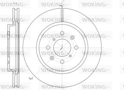Woking D61482.10 - Спирачен диск vvparts.bg
