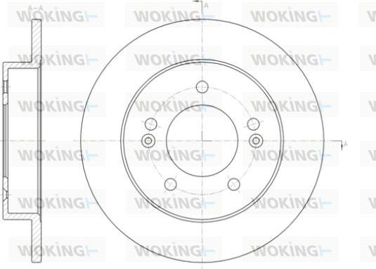 Woking D61432.00 - Спирачен диск vvparts.bg