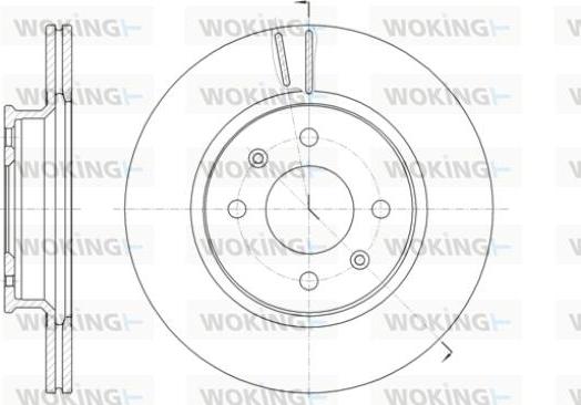 Woking D61424.10 - Спирачен диск vvparts.bg