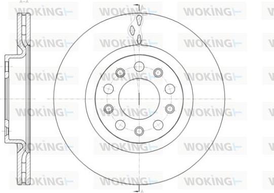 Woking D61428.10 - Спирачен диск vvparts.bg