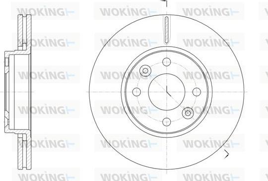 Woking D61474.10 - Спирачен диск vvparts.bg