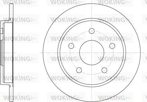 Woking D6147.00 - Спирачен диск vvparts.bg