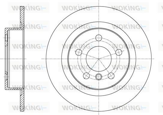 Woking D61597.00 - Спирачен диск vvparts.bg