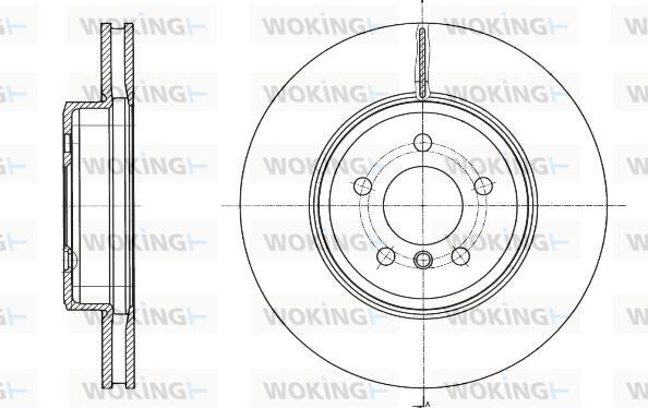 Woking D61549.10 - Спирачен диск vvparts.bg