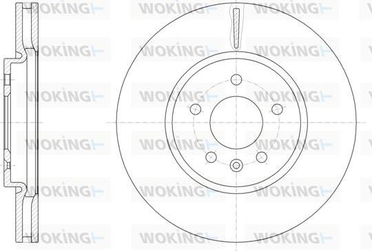 Woking D61541.10 - Спирачен диск vvparts.bg