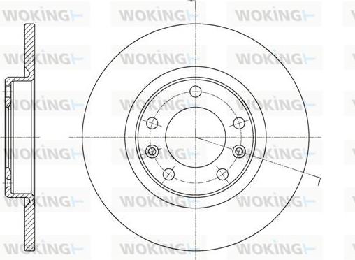 Woking D61555.00 - Спирачен диск vvparts.bg