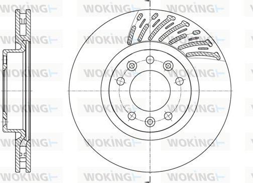 Woking D61556.10 - Спирачен диск vvparts.bg