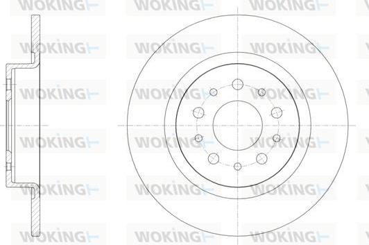 Woking D61558.00 - Спирачен диск vvparts.bg