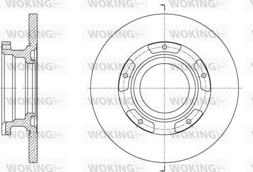 Woking D61564.00 - Спирачен диск vvparts.bg