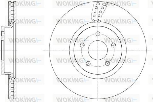 Woking D61561.10 - Спирачен диск vvparts.bg