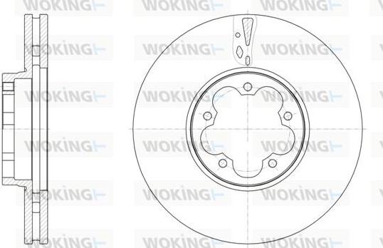 Woking D61568.10 - Спирачен диск vvparts.bg