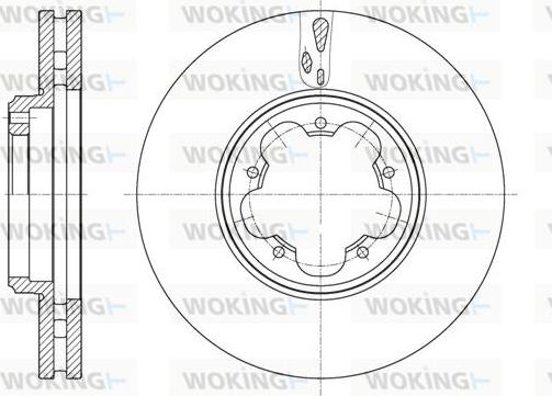 Woking D61563.10 - Спирачен диск vvparts.bg