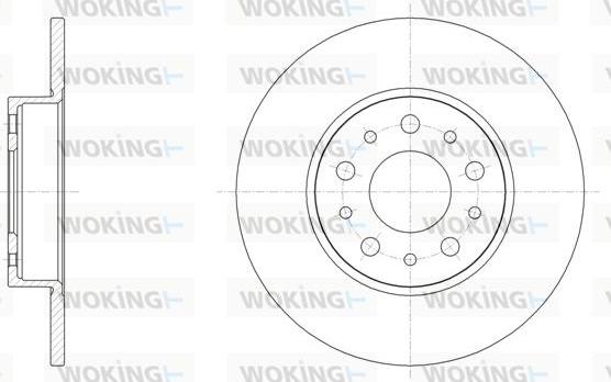 Woking D61500.00 - Спирачен диск vvparts.bg