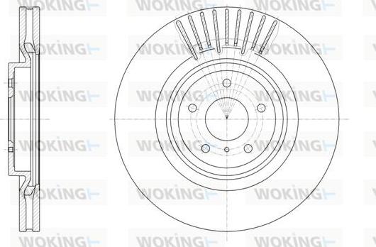 Woking D61508.10 - Спирачен диск vvparts.bg
