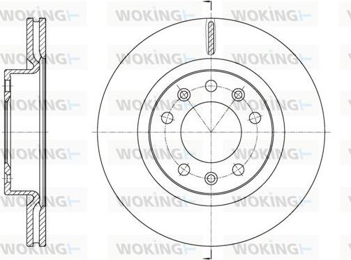 Woking D61584.10 - Спирачен диск vvparts.bg