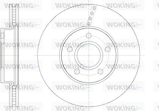 Woking D61588.10 - Спирачен диск vvparts.bg