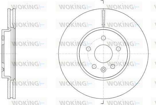Woking D61534.10 - Спирачен диск vvparts.bg