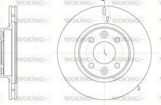 Woking D61535.10 - Спирачен диск vvparts.bg