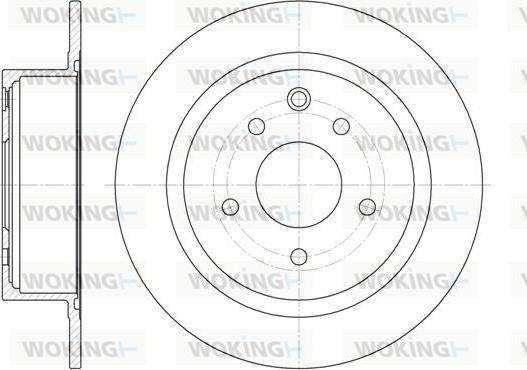 Woking D61530.00 - Спирачен диск vvparts.bg