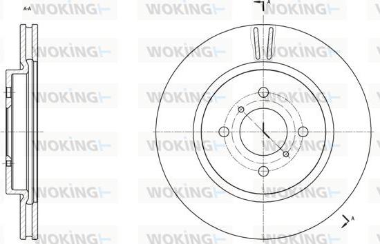 Woking D61538.10 - Спирачен диск vvparts.bg