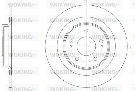 Woking D61528.00 - Спирачен диск vvparts.bg