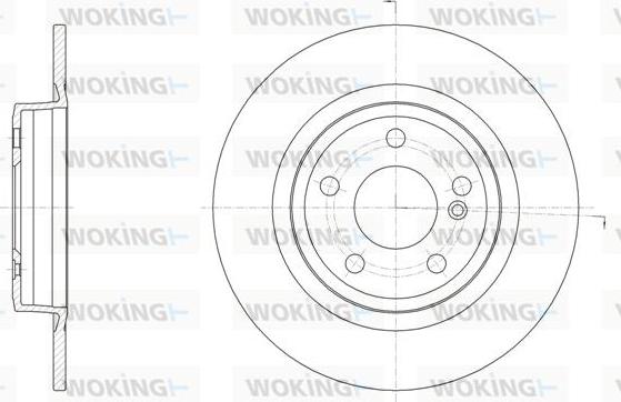 Woking D61523.00 - Спирачен диск vvparts.bg