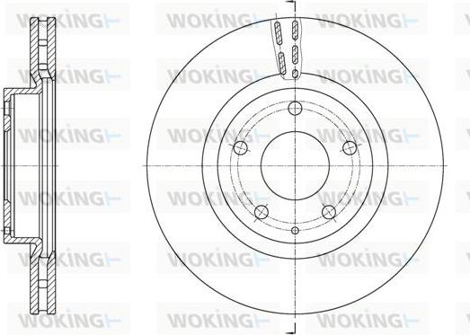 Woking D61574.10 - Спирачен диск vvparts.bg