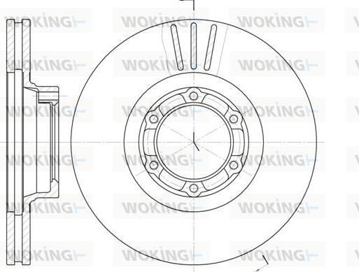 Woking D6157.10 - Спирачен диск vvparts.bg