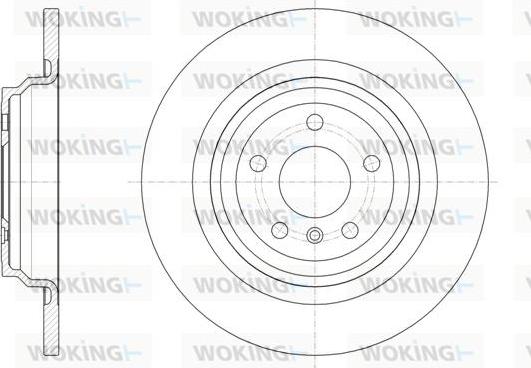 Woking D61577.00 - Спирачен диск vvparts.bg