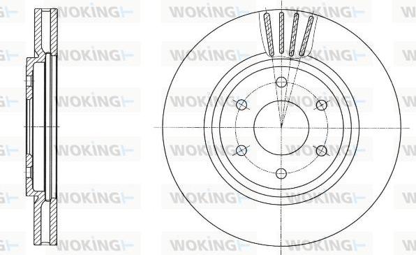 Woking D61695.10 - Спирачен диск vvparts.bg