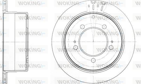Woking D61693.10 - Спирачен диск vvparts.bg