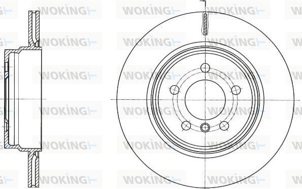 Woking D61649.10 - Спирачен диск vvparts.bg