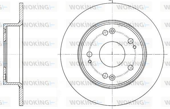 Woking D61648.00 - Спирачен диск vvparts.bg