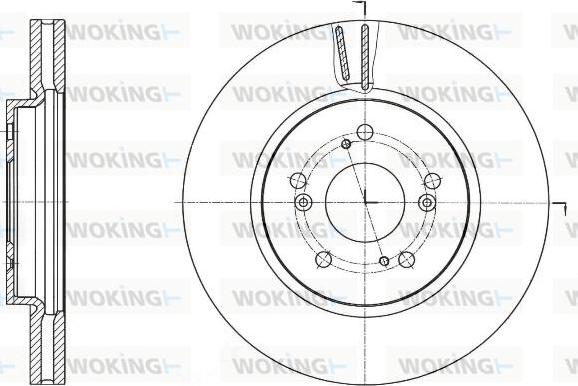 Woking D61643.10 - Спирачен диск vvparts.bg