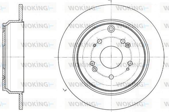 Woking D61647.00 - Спирачен диск vvparts.bg