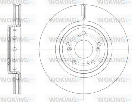Woking D61658.10 - Спирачен диск vvparts.bg
