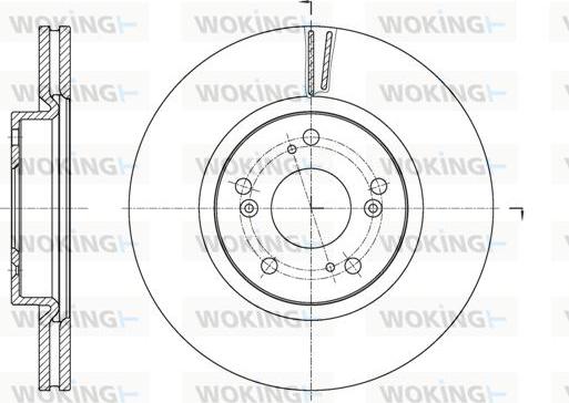 Woking D61653.10 - Спирачен диск vvparts.bg