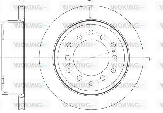 Woking D61664.10 - Спирачен диск vvparts.bg