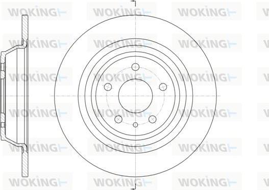 Woking D61606.00 - Спирачен диск vvparts.bg