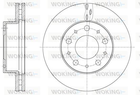 Kawe 61600 10 - Спирачен диск vvparts.bg